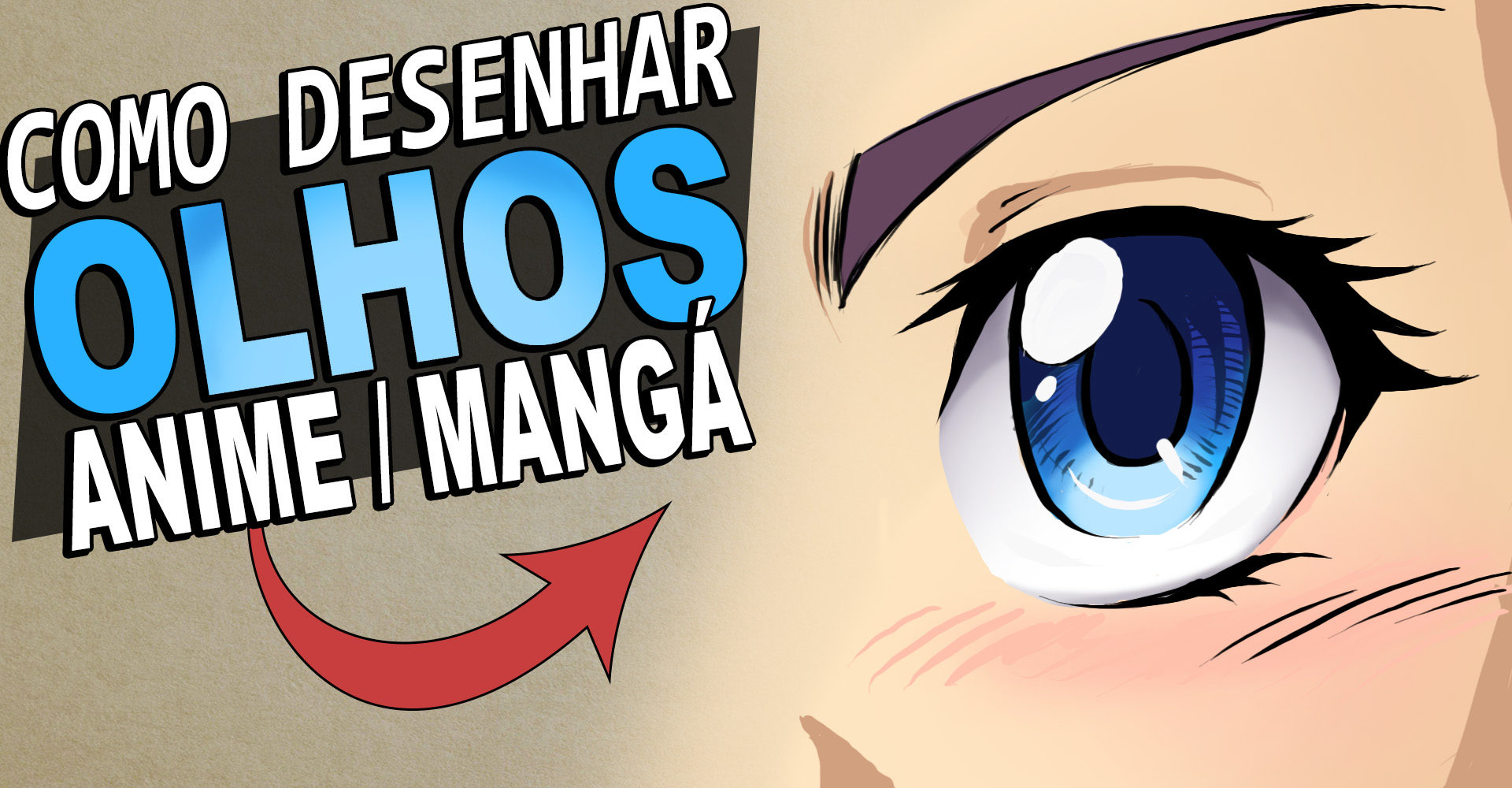 Como desenhar Olhos estilo Anime - Instinto Mangaka