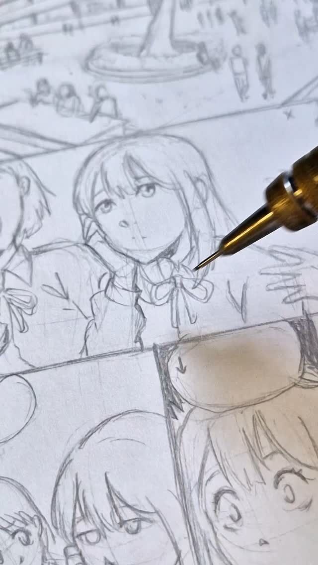 Parece um ERRO, mas não é. 

Esse Mangá se chama: Isekai no Ryuuhime, se quiser acompanhar a produção do mangá , é só seguir lá: @isekainoryuuhime_ofc

#comofazermangá #desenhos #desenhandomangá